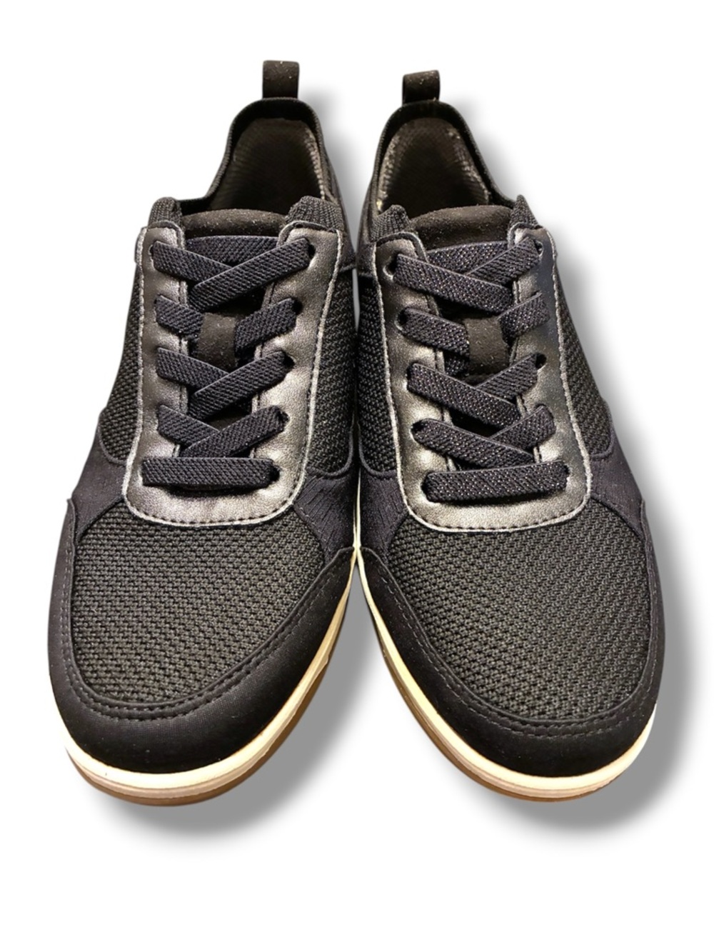 🖤✨ BZees Dynamic Black Knit Sneakers Size 6 Washable Lightweight Comfort Shoes